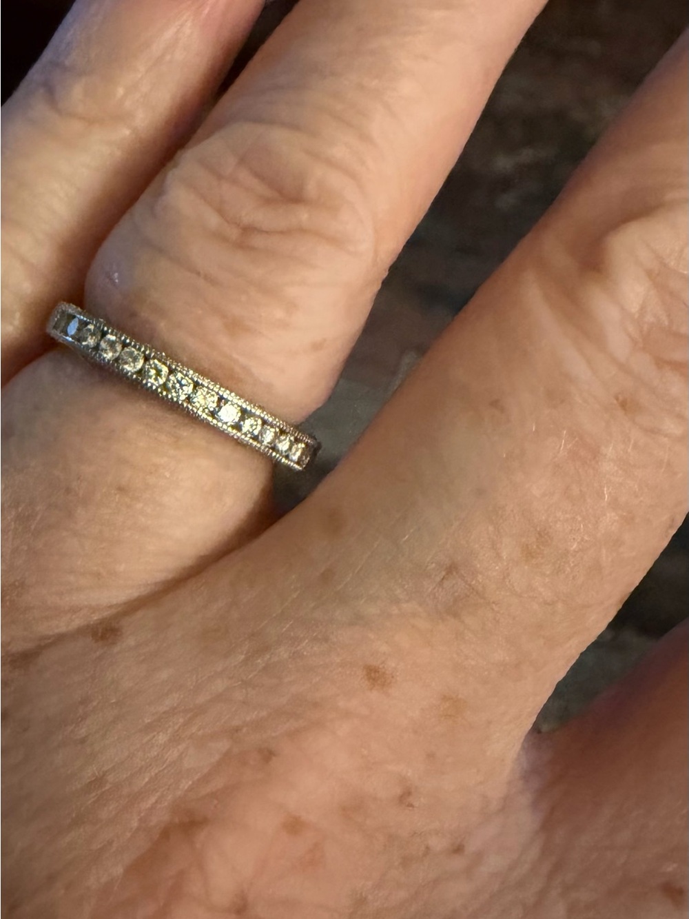 Tacori Reverse Crescent half eternity wedding band